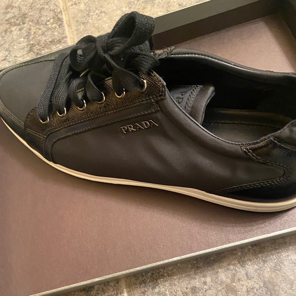 Navy Prada Size 10 Sneakers